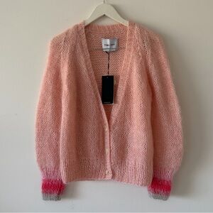 NWT Dawn x Dare Kid  Mohair Blend Cardigan – Baby Pink size s $400